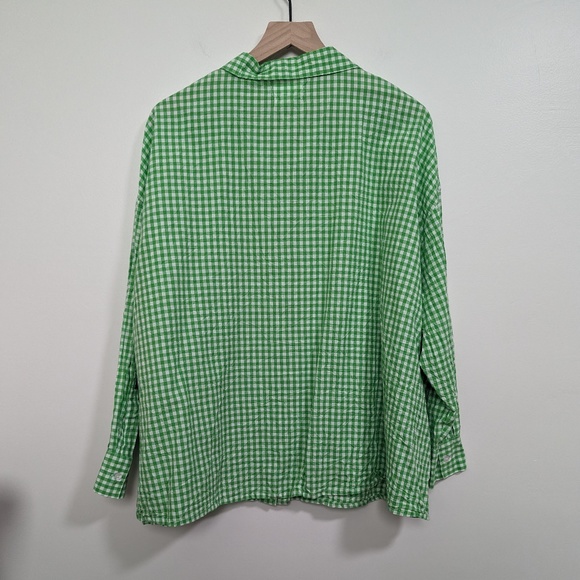 Native Youth Very Oversized Boyfriend Shirt in Bright Gingham / M - Picture 6 of 8